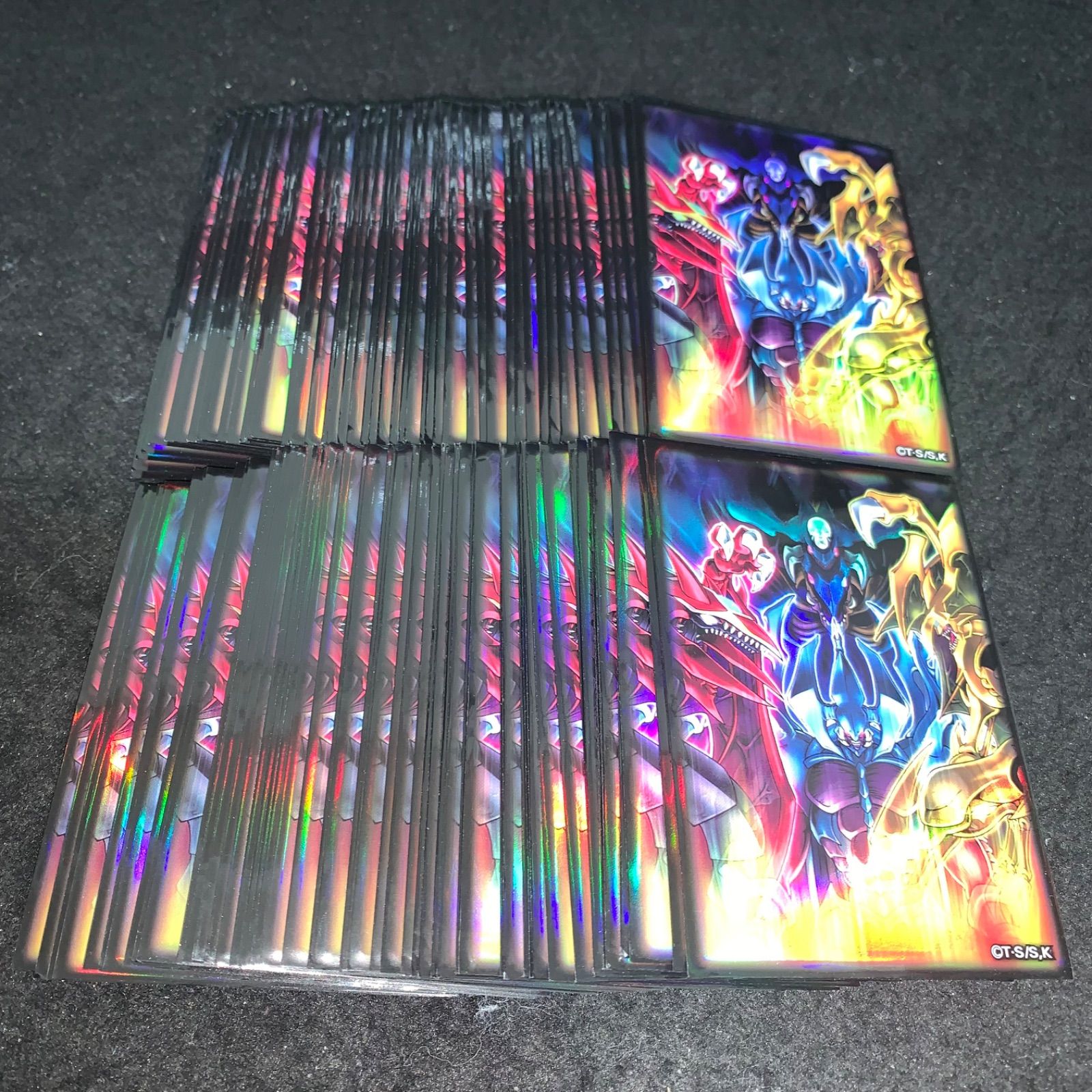 遊戯王 No.P5536 大量 スリーブ 公式スリーブ 混沌の三幻魔 次元融合殺
