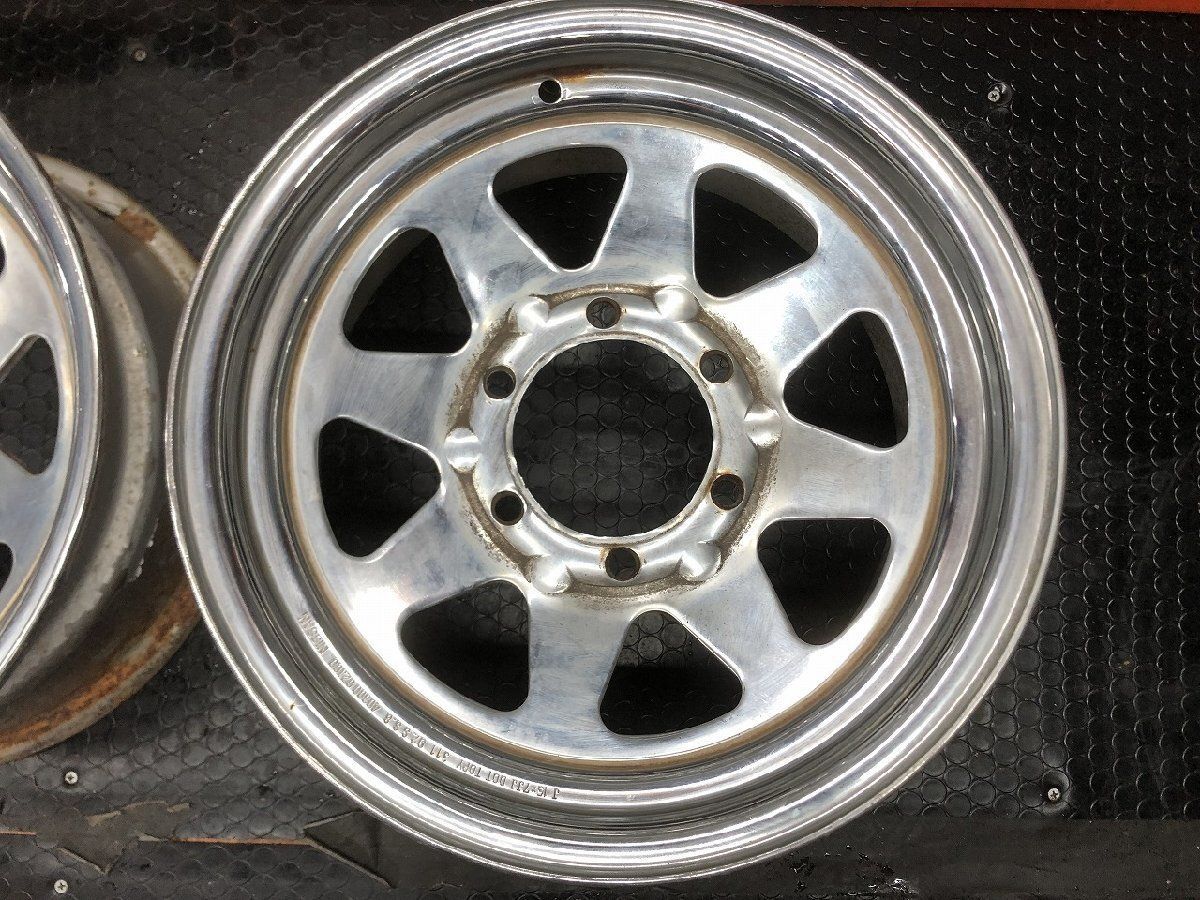 日産　Y60サファリ純正ホイール 4個 希少】NISSAN 日産 サファリ Y60 純正スチールホイール/鉄ホイール 15