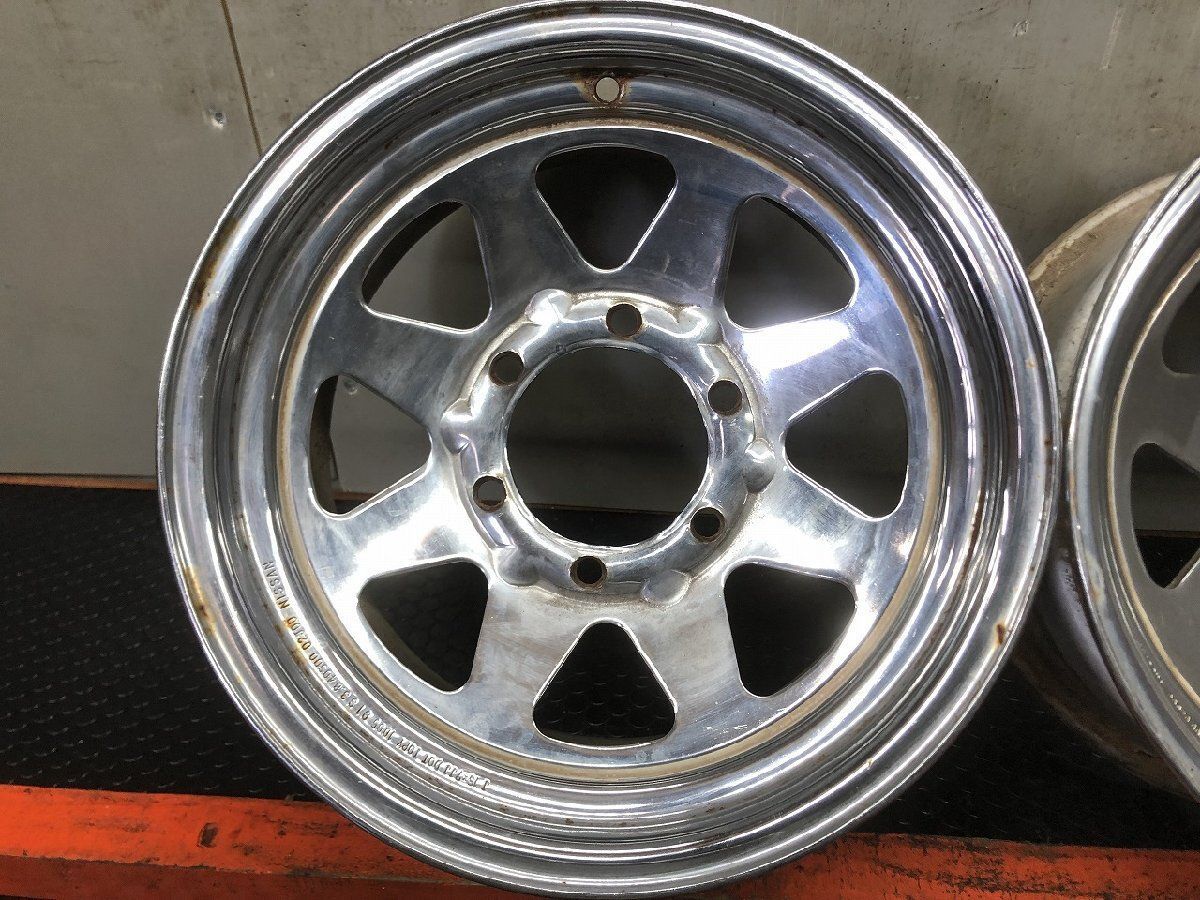 希少】NISSAN 日産 サファリ Y60 純正スチールホイール/鉄ホイール 15 