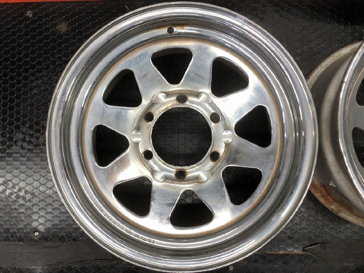 希少】NISSAN 日産 サファリ Y60 純正スチールホイール/鉄ホイール 15 希少】NISSAN 日産 サファリ Y60 純正スチールホイール/鉄ホイール 15