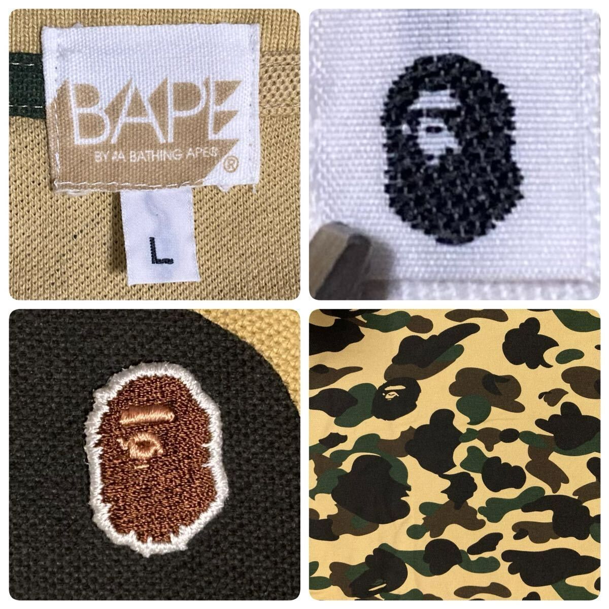 A Bathing Ape 1stカモ迷彩ポロシャツ L A BATHING APE（アベイシングエイプ） ポロシャツ 1ST CAMO ONE POINT