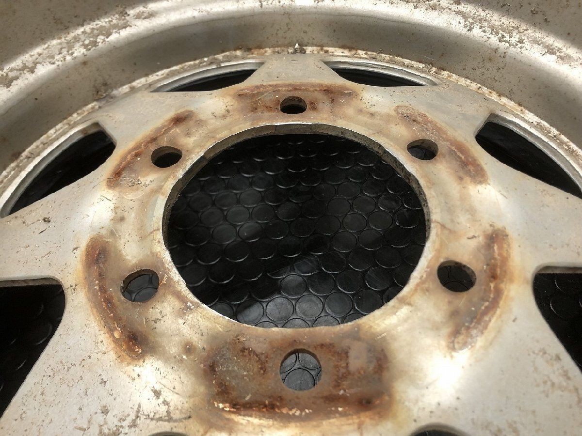 【希少】NISSAN 日産 サファリ Y60 純正スチールホイール/鉄ホイール 15インチ 4本 7J6HPCD139.7約+5 メッキ　(SHD043)paypay決済可能 希少】NISSAN 日産 サファリ Y60 純正スチールホイール/鉄ホイール 15