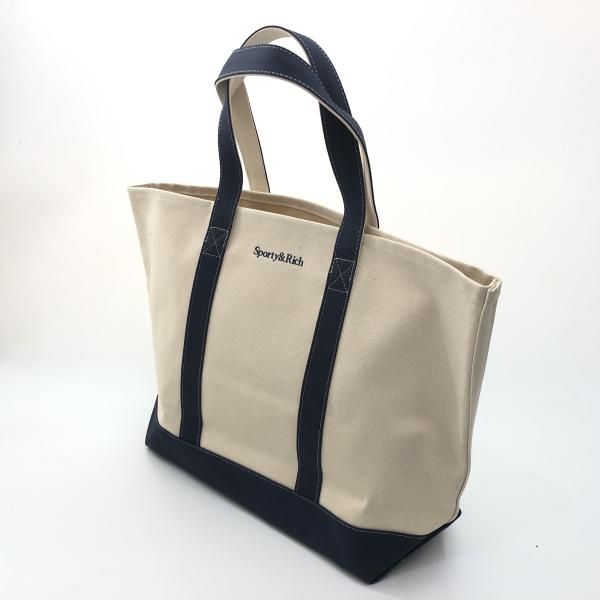 【中古】SPORTY＆RICH DODGERS TWO TONE TOTE BAG トートバッグ ホワイト ネイビー スポーティアンドリッチ[10][240010505613] 中古】SPORTY＆RICH DODGERS TWO TONE TOTE BAG トートバッグ ホワイト