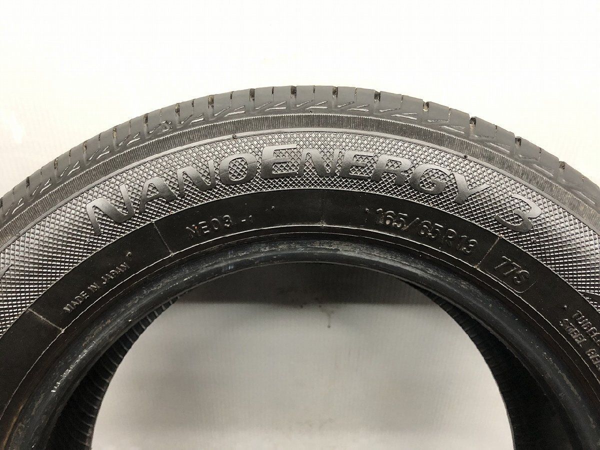 走行短め】TOYO NANOENERGY3 165/65R13 13インチ 夏タイヤ 1本 22年製 