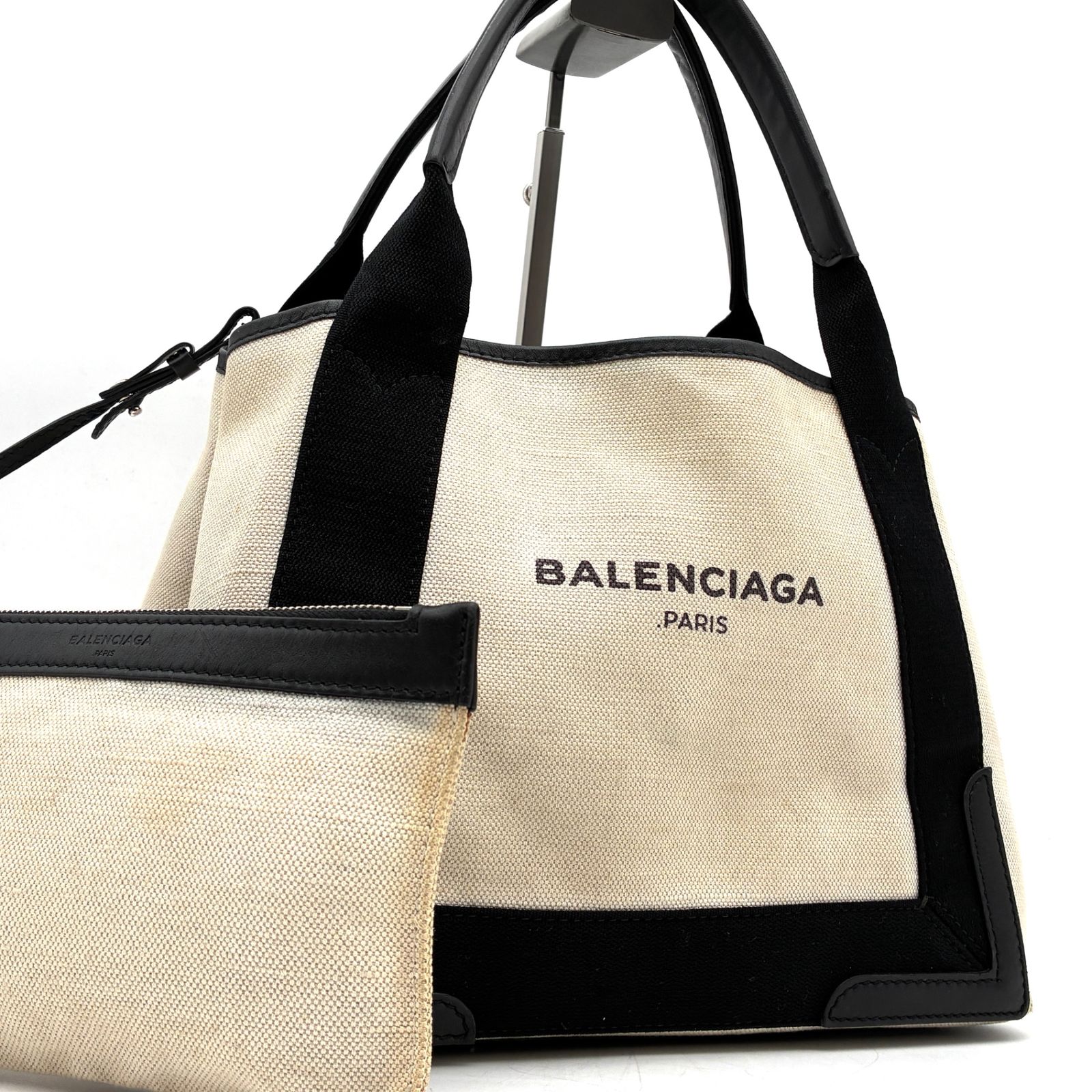 BALENCIAGA バレンシアガ ネイビーカバスS ハンドバッグ トートバッグ 