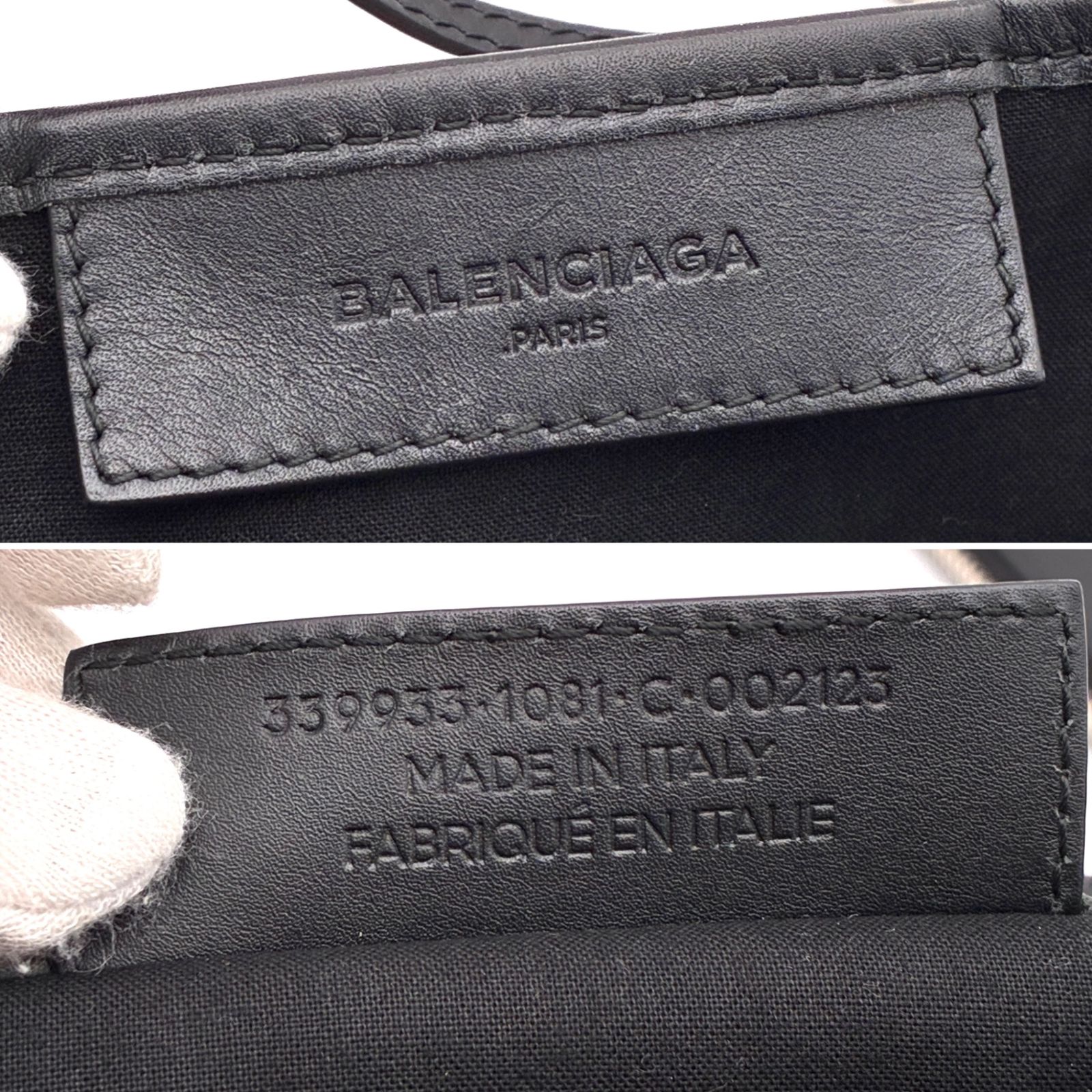 BALENCIAGA バレンシアガ ネイビーカバスS ハンドバッグ トートバッグ 