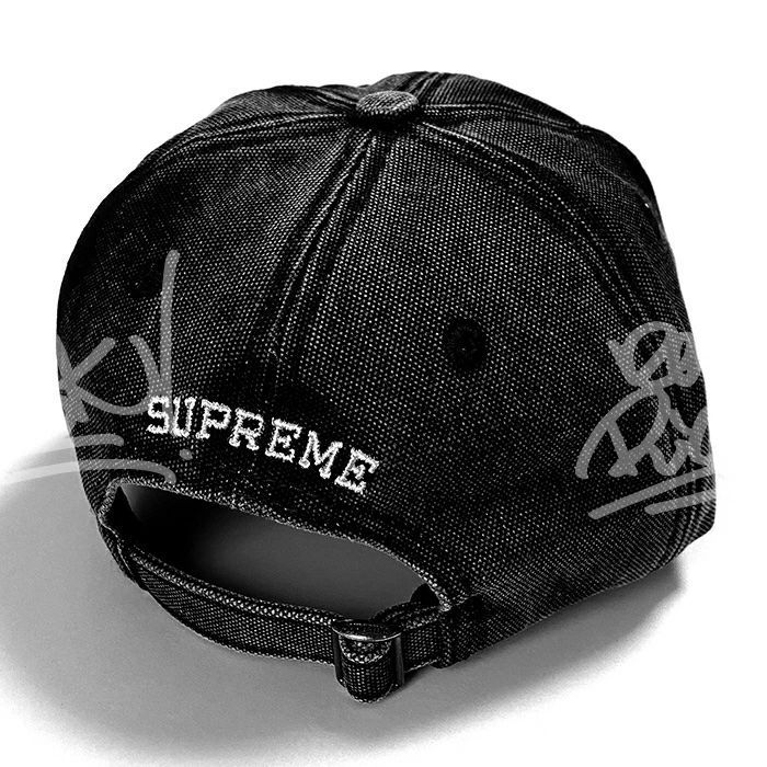 送料無料 メンズ キャップ ブラック Supreme シュプリーム Pigment