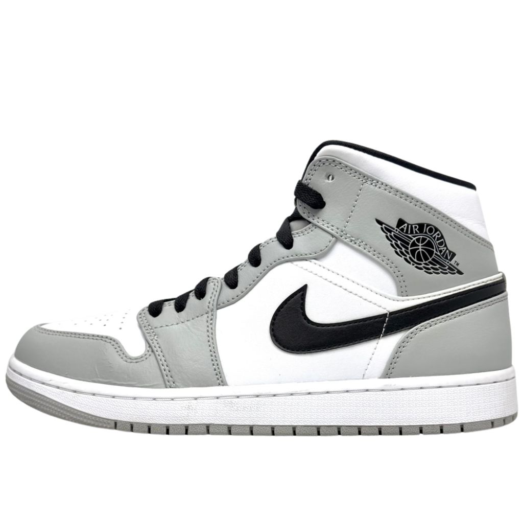 27.5cm エア ジョーダン 1 ミッド AIR JORDAN 白 黒 灰 NIKE AIR 