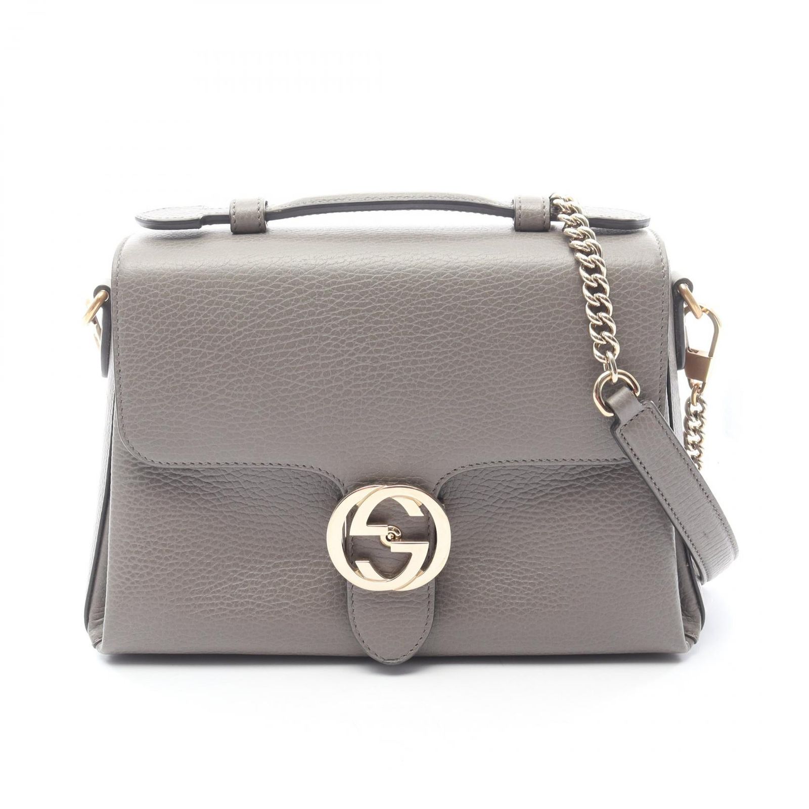 グッチ GUCCI インターロッキングG 2WAYバッグ グレー レディース グッチ GUCCI インターロッキングG 2WAYバッグ グレー レディース