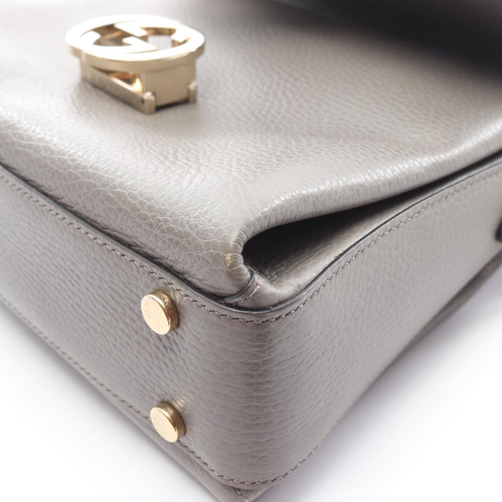 グッチ GUCCI ハンドバッグ インターロッキングG 2WAY 510302 グレー