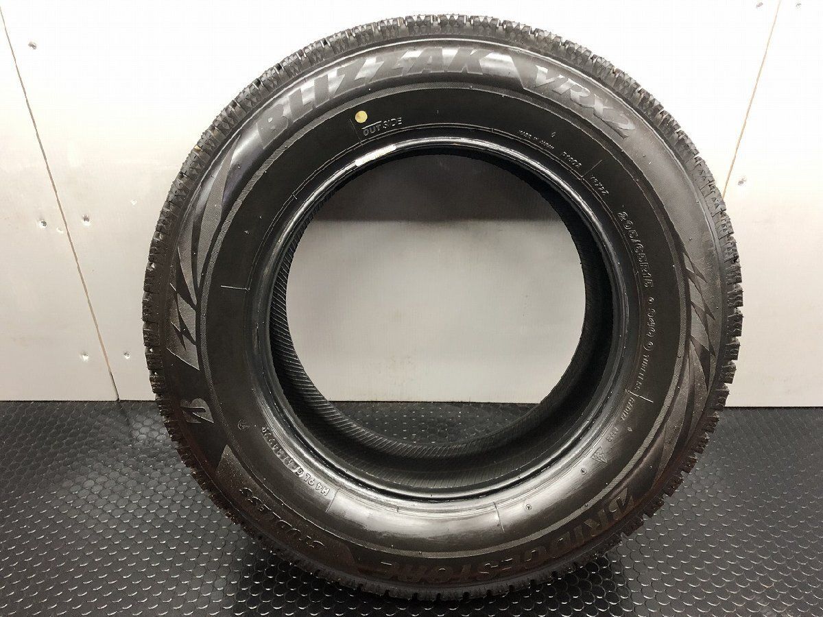 BS BLIZZAK VRX2 205/65R15 15インチ スタッドレス 3本 2018年製 バリ溝 ステップワゴン ストリーム ランエボ等 (TB170) クレジットカード QR決済可能 BS BLIZZAK VRX2 205/65R15 15インチ スタッドレス 3本 2018年製 バリ