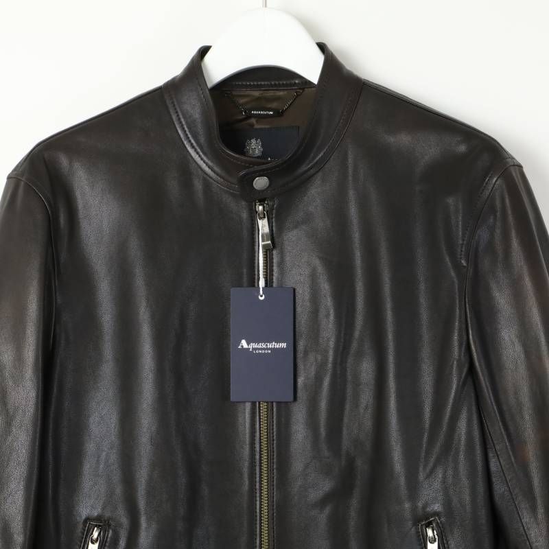 新品 訳有 Aquascutum (Men) アクアスキュータム Leather Riders