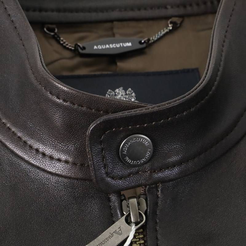 新品 訳有 Aquascutum (Men) アクアスキュータム Leather Riders