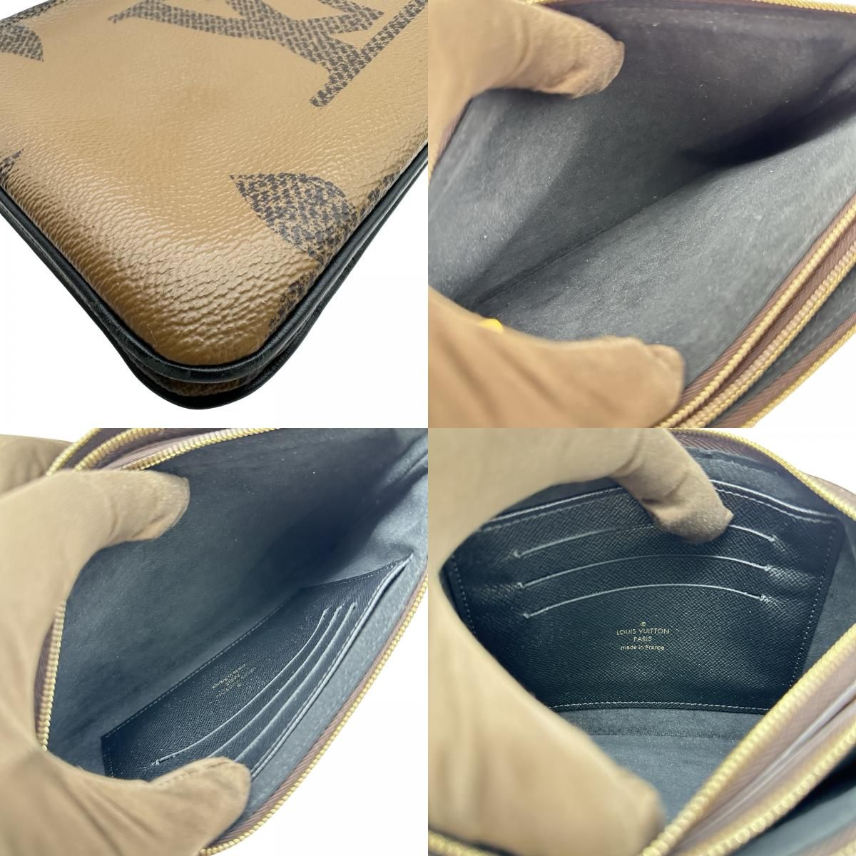 ルイ・ヴィトン LOUIS VUITTON ポシェット・ドゥーブル ジップ M69203 