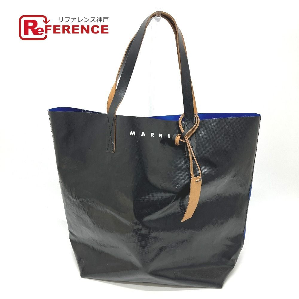 マルニ MARNI トートバッグ ブラック×ブルー バイカラー 【公式通販】