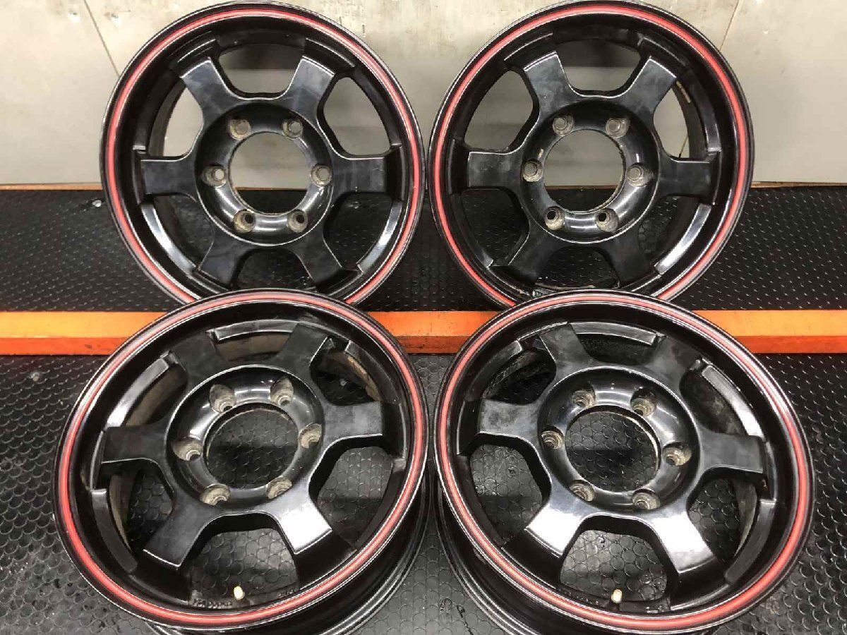 Bolzanos TRICKER ボルザーノ トリッカー 社外ホイール 15インチ 4本 6J6HPCD139.7+33 ブラック 6スポーク ハイエース等　(SHI040)paypay決済可能 Bolzanos TRICKER ボルザーノ トリッカー 社外ホイール 15インチ 4本