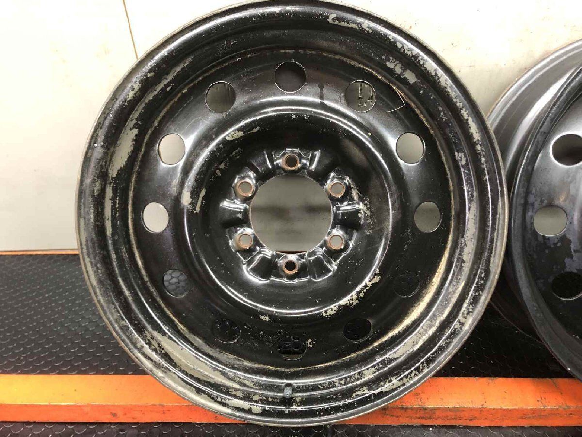 三菱 パジェロ V16 純正スチールホイール 18インチ 6J6HPCD139.7±0 自衛隊 73式 ハイエース流用可　(SHI042) 三菱 パジェロ V16 純正スチールホイール 18インチ 6J6HPCD139.7±0