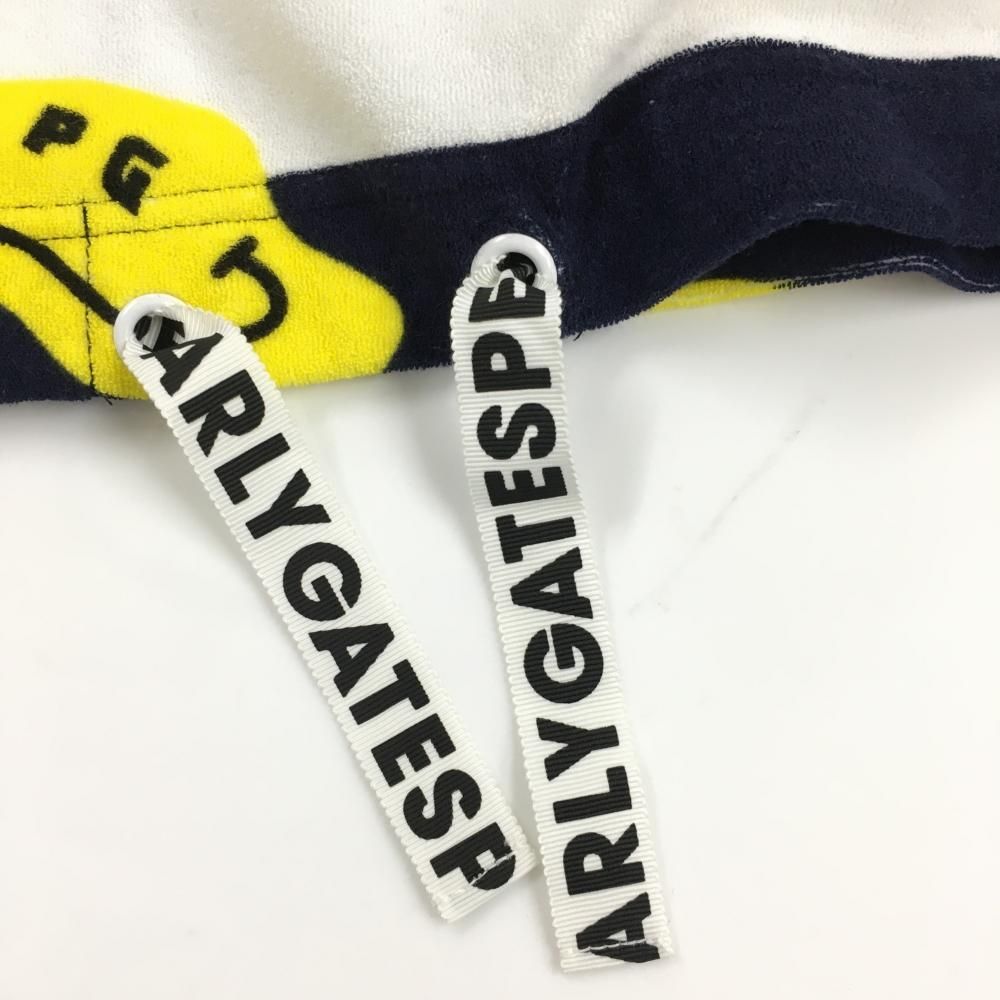 新品】パーリーゲイツ ノースリーブポロシャツ 白×ネイビー ボーダー