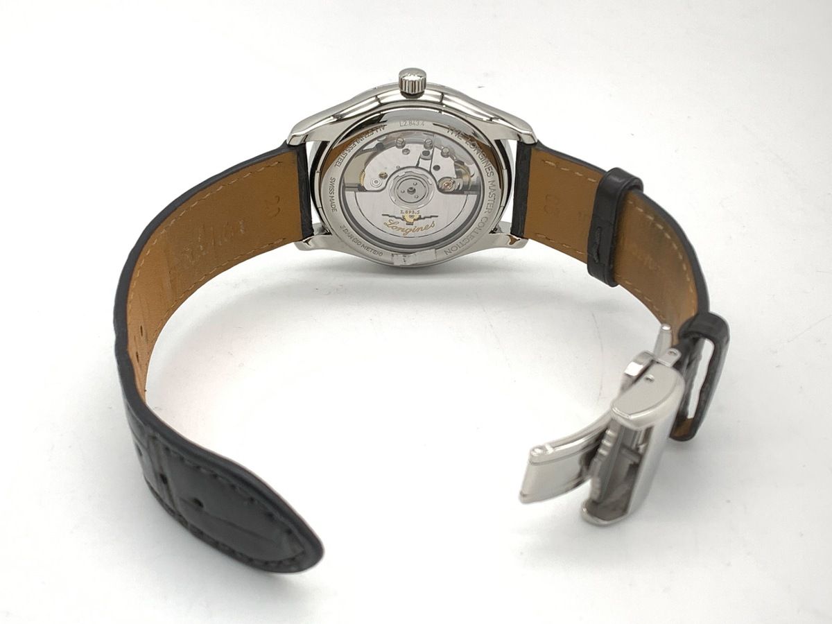  ロンジン マスターコレクション シルバー L2.843.4.73.2 ステンレススティール 創業190周年記念モデル 耐久性 自動巻き時計 腕時計(アナログ)