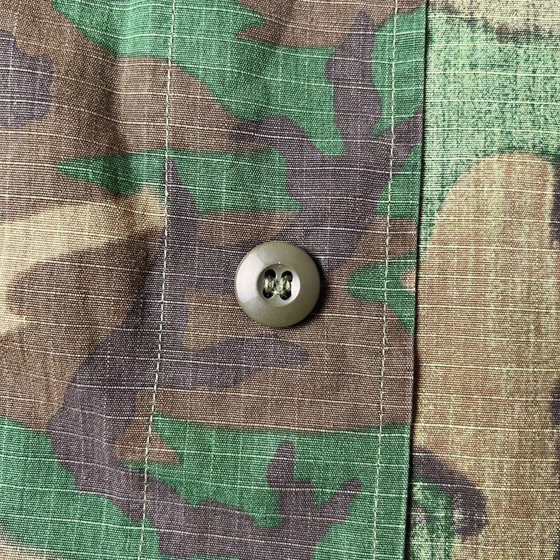 60s US ARMY 米軍実物 4th ERDL グリーンリーフ カモ ジャングル
