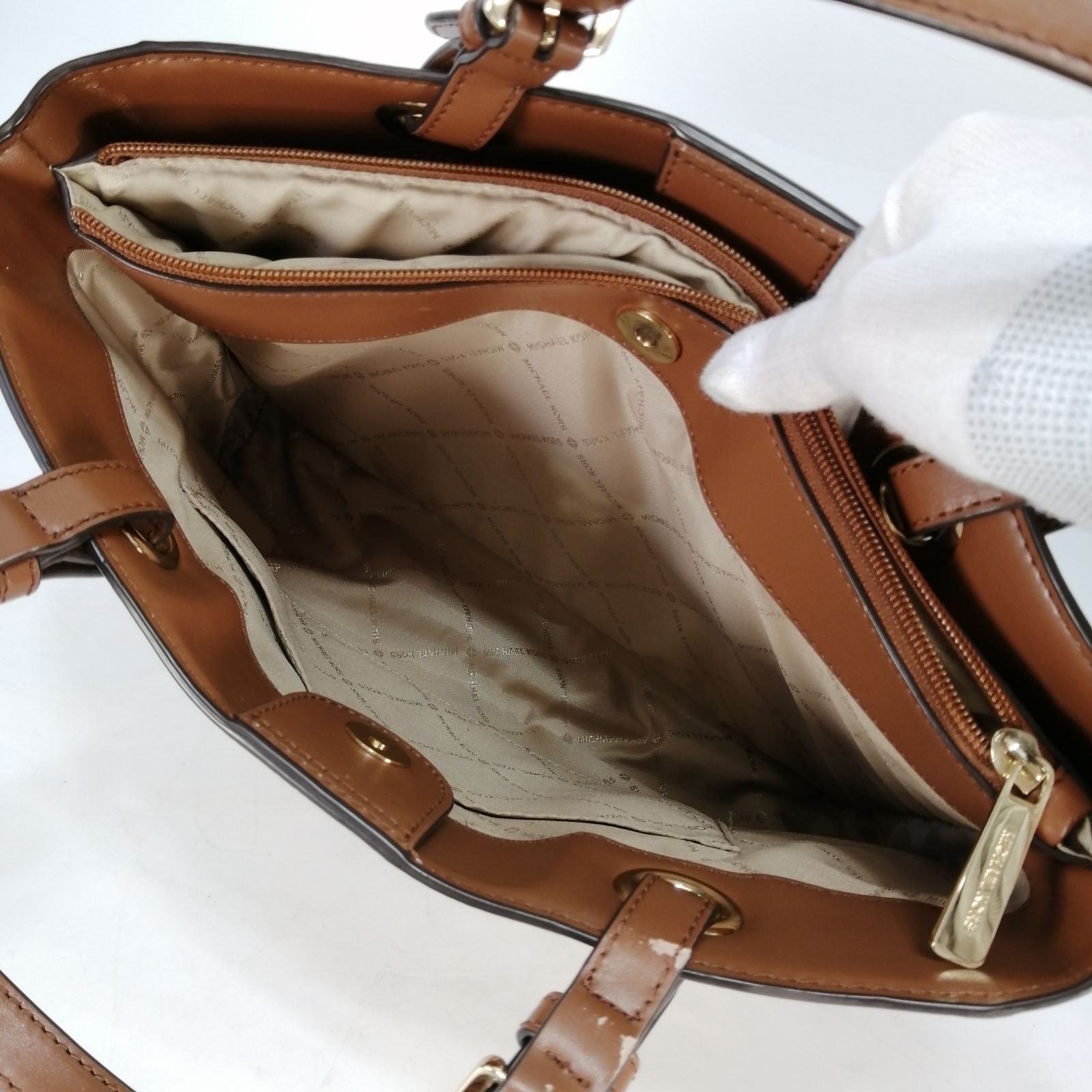 MICHAEL KORS MK 総柄 トートバッグ マイケルコース バッグ ホワイト 