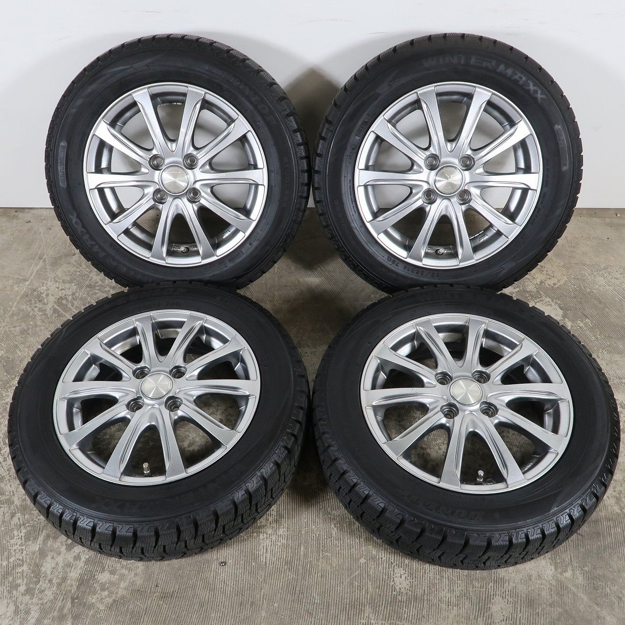 【美品】タンク・ルーミー　ハスラー　165/65R14 4本　交換工賃込み　ダンロップ　せ005 美品】タンク・ルーミー ハスラー 165/65R14 4本 交換工賃込み