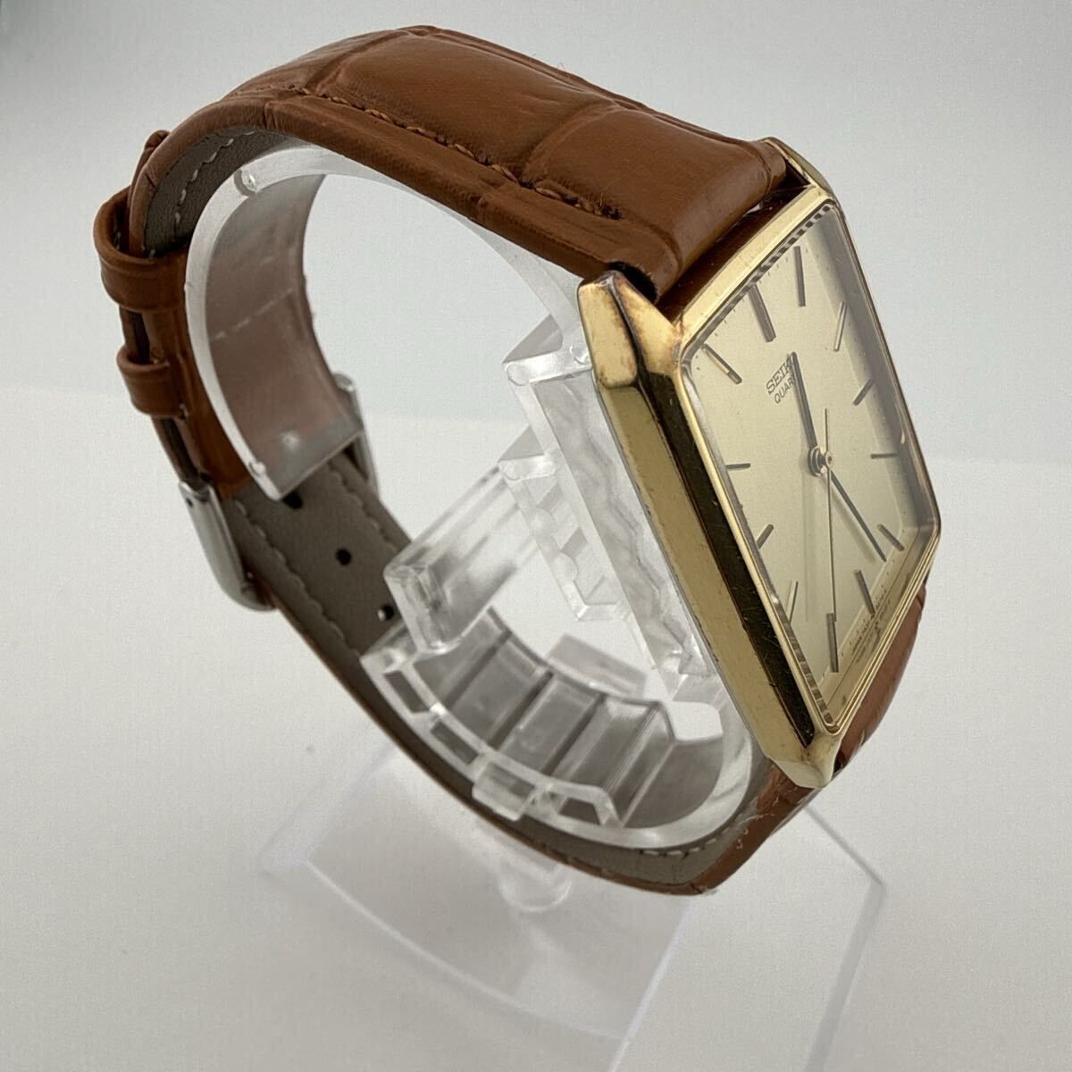 SEIKO 7431-5210 セイコー クォーツ スクエア メンズ 腕時計 稼働品