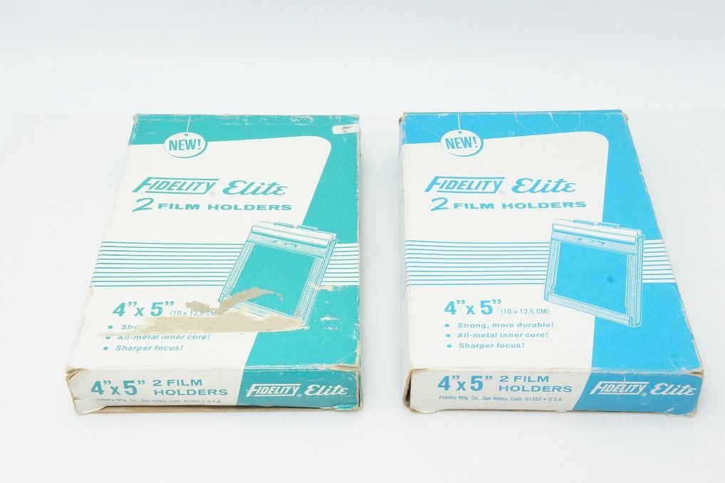 美品 FIDELITY ELITE 4x5 カットフィルムホルダー 大判 箱付 260327v
