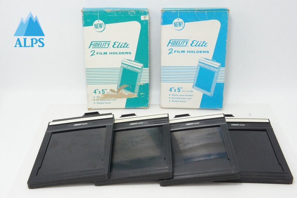 美品 FIDELITY ELITE 4x5 カットフィルムホルダー 大判 箱付 260327v