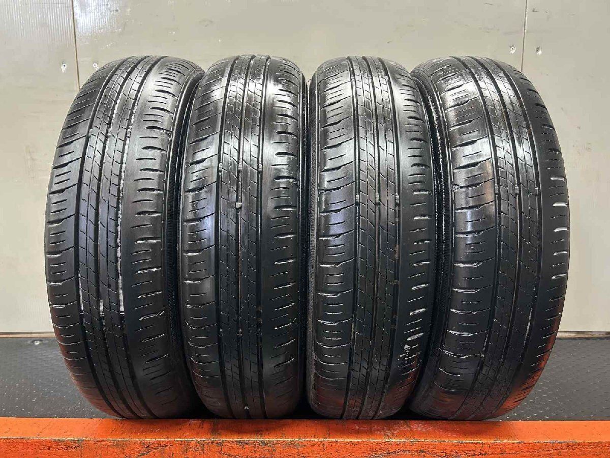DUNLOP ENASAVE EC300+ 155/70R13 13インチ 夏タイヤ 4本 21年製 バリ溝 ピクシスエポック スクラムワゴン ミライース等　(STJ140)paypay決済可能 DUNLOP ENASAVE EC300+ 155/70R13 13インチ 夏タイヤ 4本 21年製 バリ