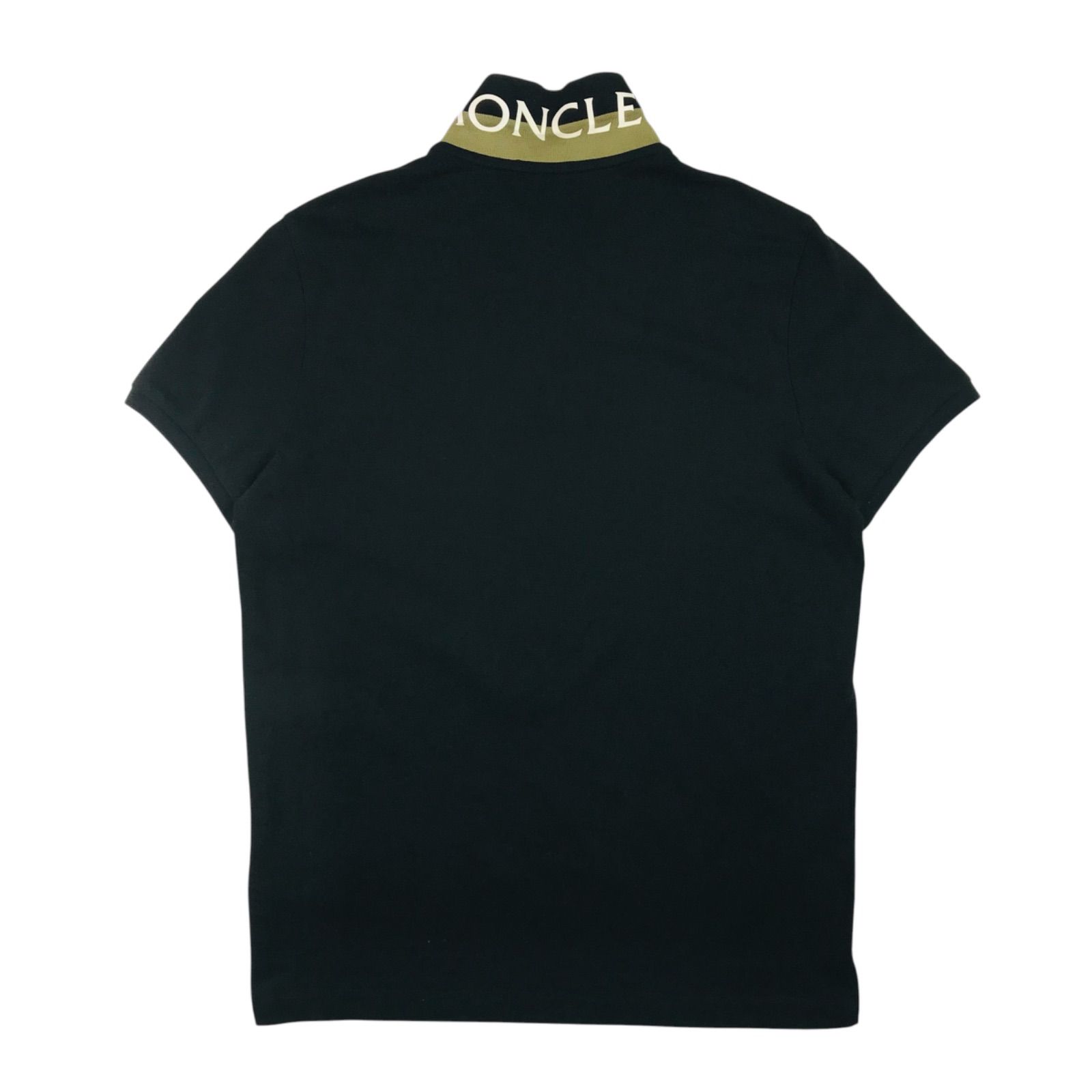 極美品◎2021SS MONCLER ポロシャツ ロゴワッペン 洗える 黒 S 美品☆MONCLER・モンクレール【MAGLIA PORO MANICA CORTO】メンズ