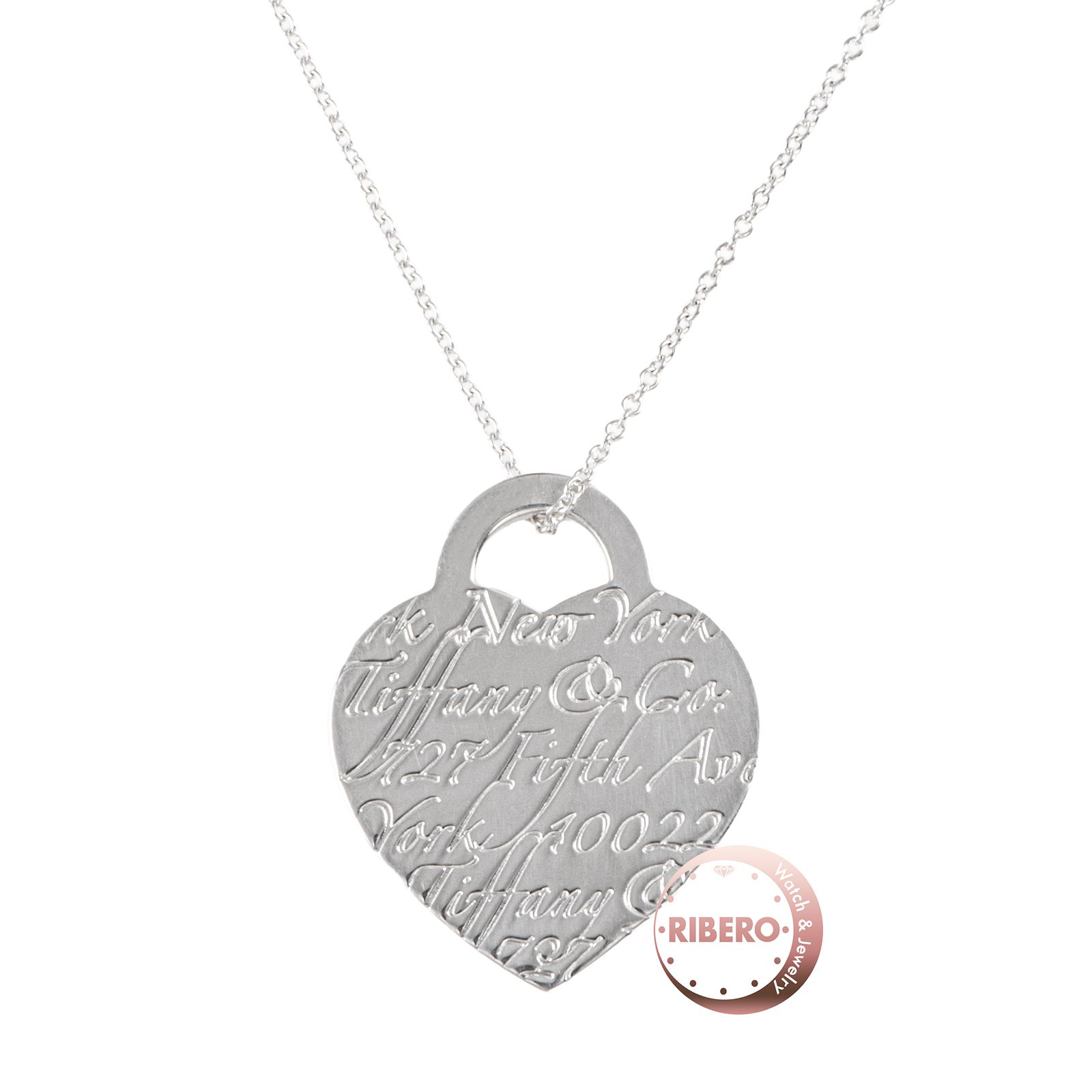 TIFFANY&Co. ティファニー ノーツ ハート タグ ペンダント ネックレス 