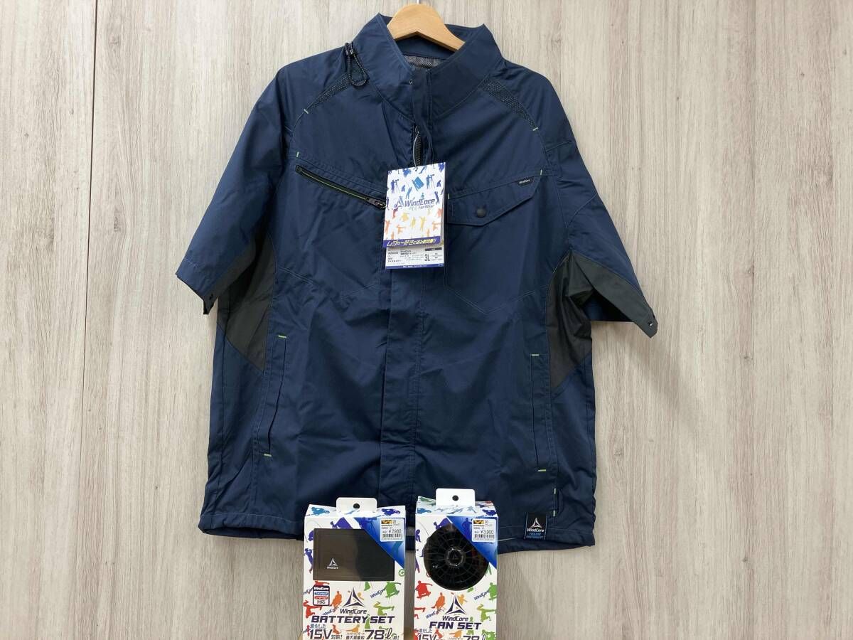 ワークマン ウィンドコア 15v バッテリー ファン セット 空調服 【公式