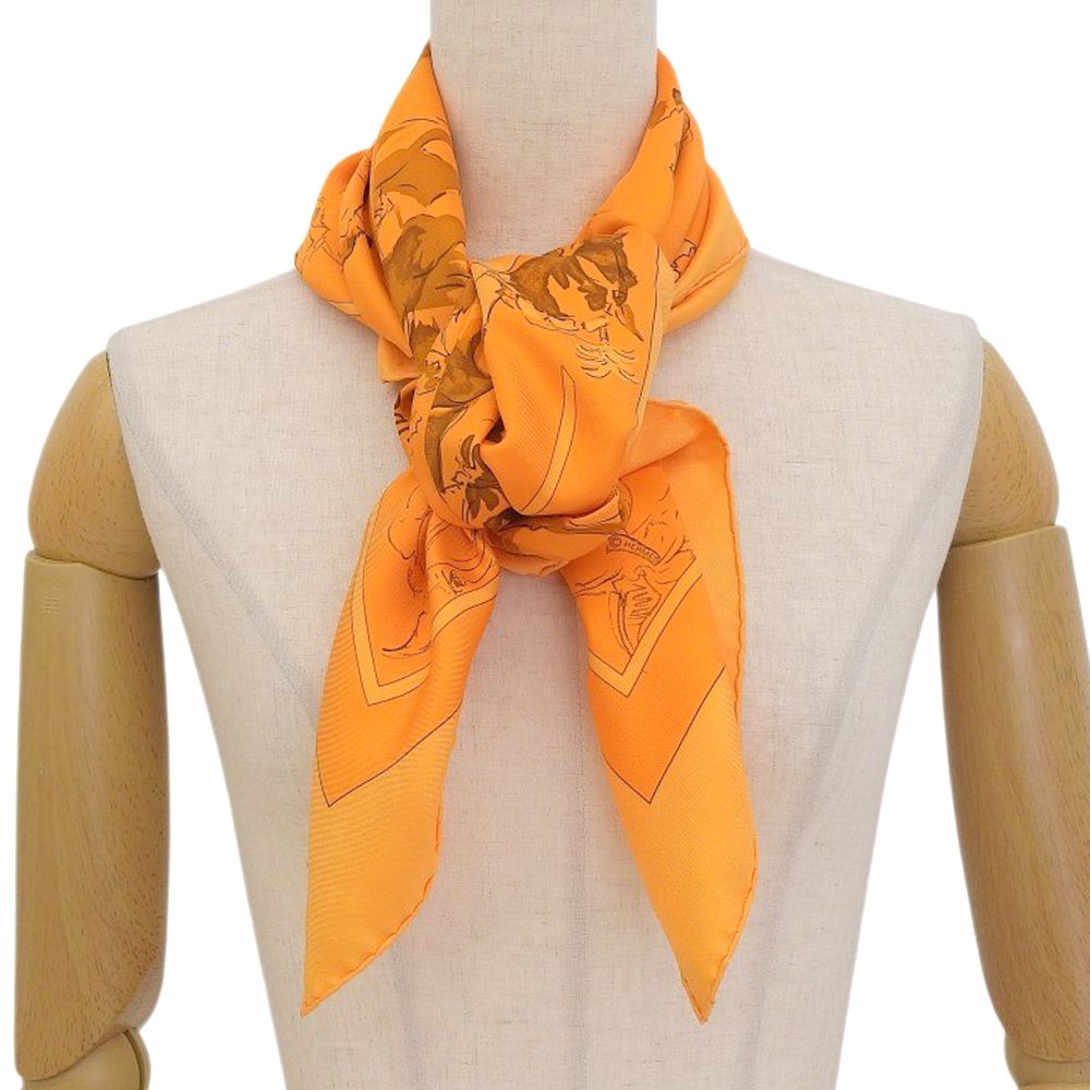 本物保証】 超美品 エルメス HERMES カレ90 Ballet equestre 馬の