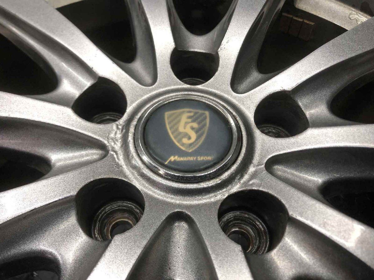 MANARAY SPORT ES マナレイスポーツ 18インチ 4本 7J5HPCD114.3+48 エクストレイル CX-5 ヴォクシー ノア等　(SHG056)paypay決済可能 MANARAY SPORT ES マナレイスポーツ 18インチ 4本 7J5HPCD114.3+48