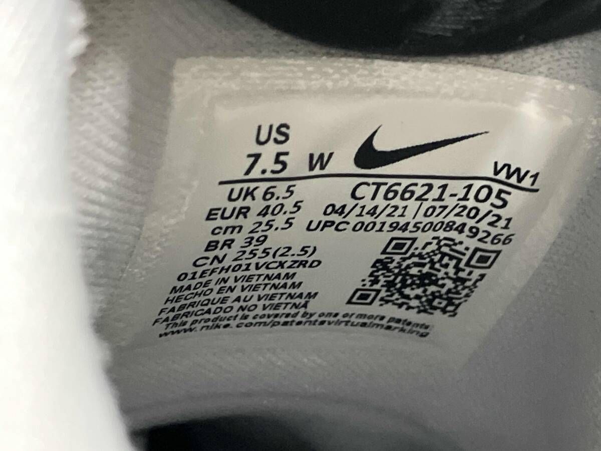 NIKE ゴルフシューズ 25.5cm ホワイト ナイキ リアクト インフィニティ プロ