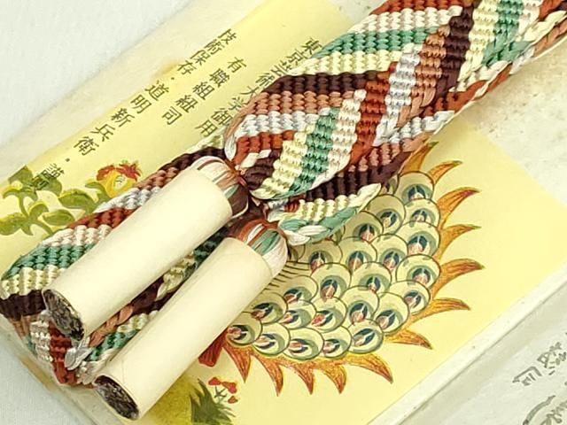 平和屋着物●極上　有職組紐道明　帯締め　笹浪組　宮内庁御用　国立博物館御用　東京芸術大学御用　逸品　未使用　DZAA11882kh6 平和屋着物○極上 有職組紐道明 帯締め 笹浪組 宮内庁御用 国立博物館