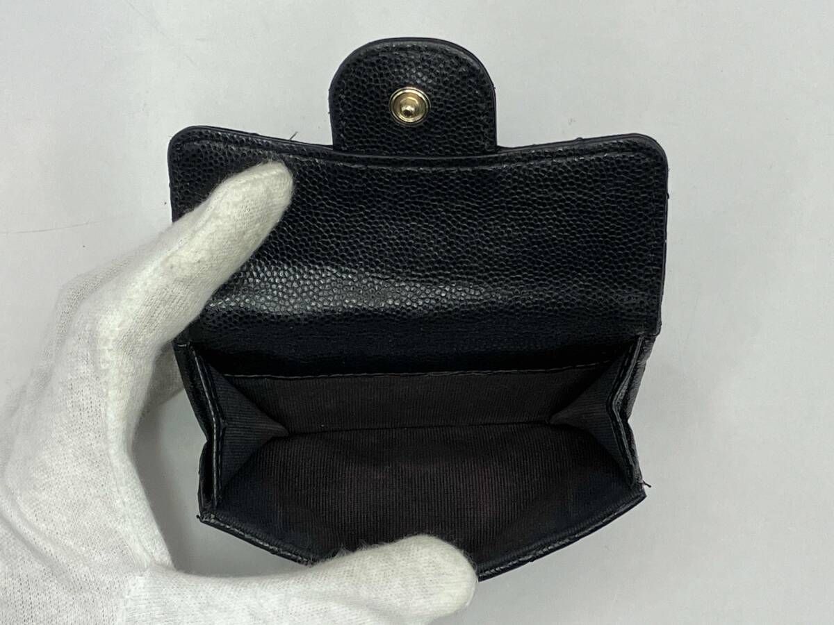 CHANEL/シャネル 三つ折り財布(小銭入れ有) クラシックスモールラップ