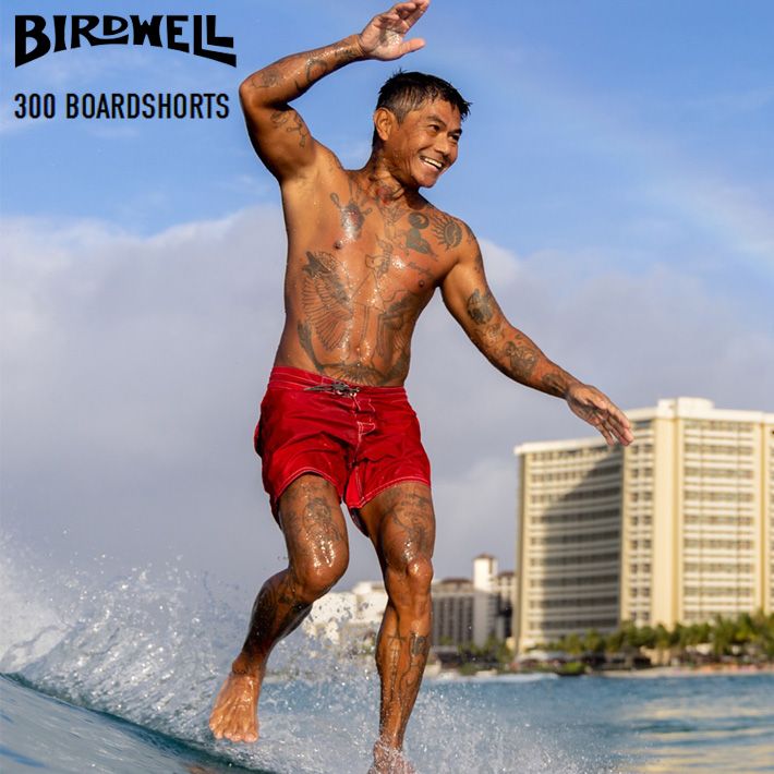 ボードショーツ BIRDWELL ”300 Bordshorts” -Red- バードウェル 水着