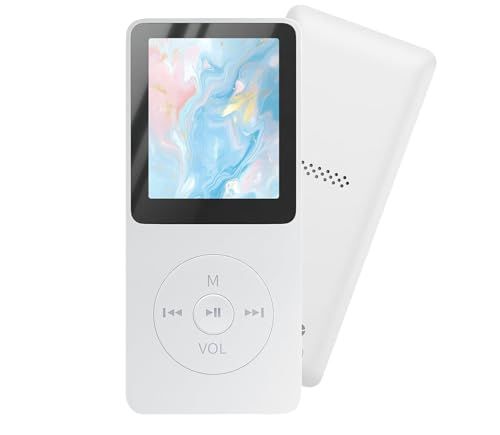 [New Model, 26g, Ultra Lightweight] Music Player, MP3 Player, High Cost Efficiency, 128GB Expandable [Built-in Speaker & Wired/Wireless] HIFI Sound Quality, Large Screen, Long Playback, Large Capacity Memory, Small Lock Buttons to Prevent Malfunctions, Multifunction Portable Music Play 816c315d