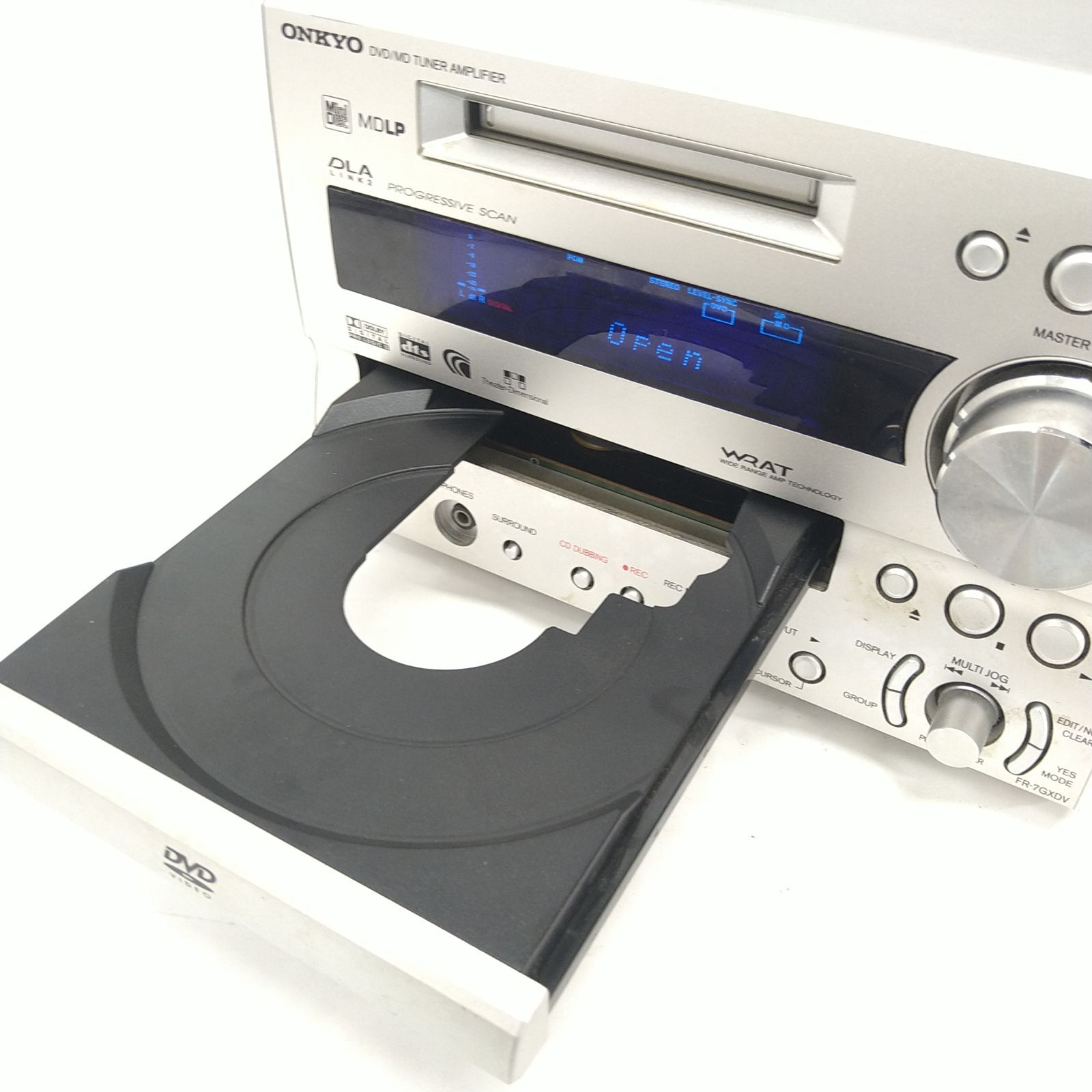ミュージック FR-7GXDV. DVD/MD Tuner Amplifier 中古／ジャンク品】ONKYO オンキョー DVD/MD TUNER AMPLIFIER FR