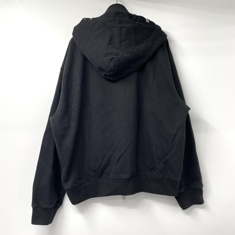 中古】SUPPLIER Fire Skeleton Rhinestone Zip Hoodie サイズL