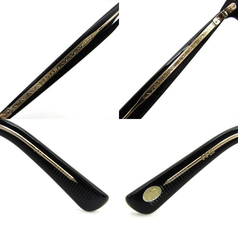 EYEVAN アイヴァン メガネフレーム list 日本製 メタリスト ブロウ ボスリントン PBK/G ピアノブラック/ゴールド 54000689 EYEVAN アイヴァン メガネフレーム Metalist 日本製 メタリスト ブロウ