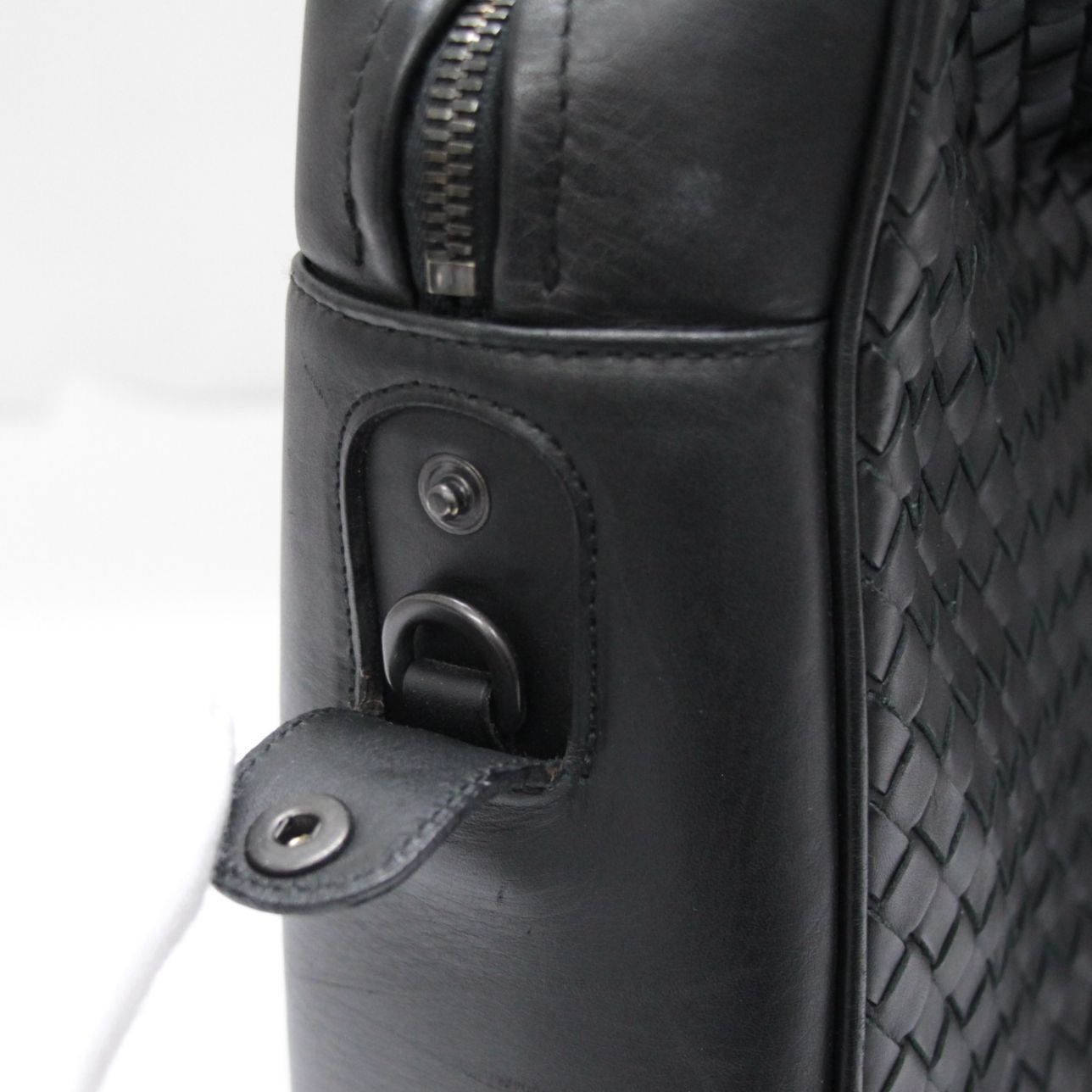 ボッテガ ヴェネタ イントレチャート ブリーフケース ビジネスバッグ ブラック BOTTEGA VENETA - ボッテガ ヴェネタ BOTTEGA VENETA イントレチャート