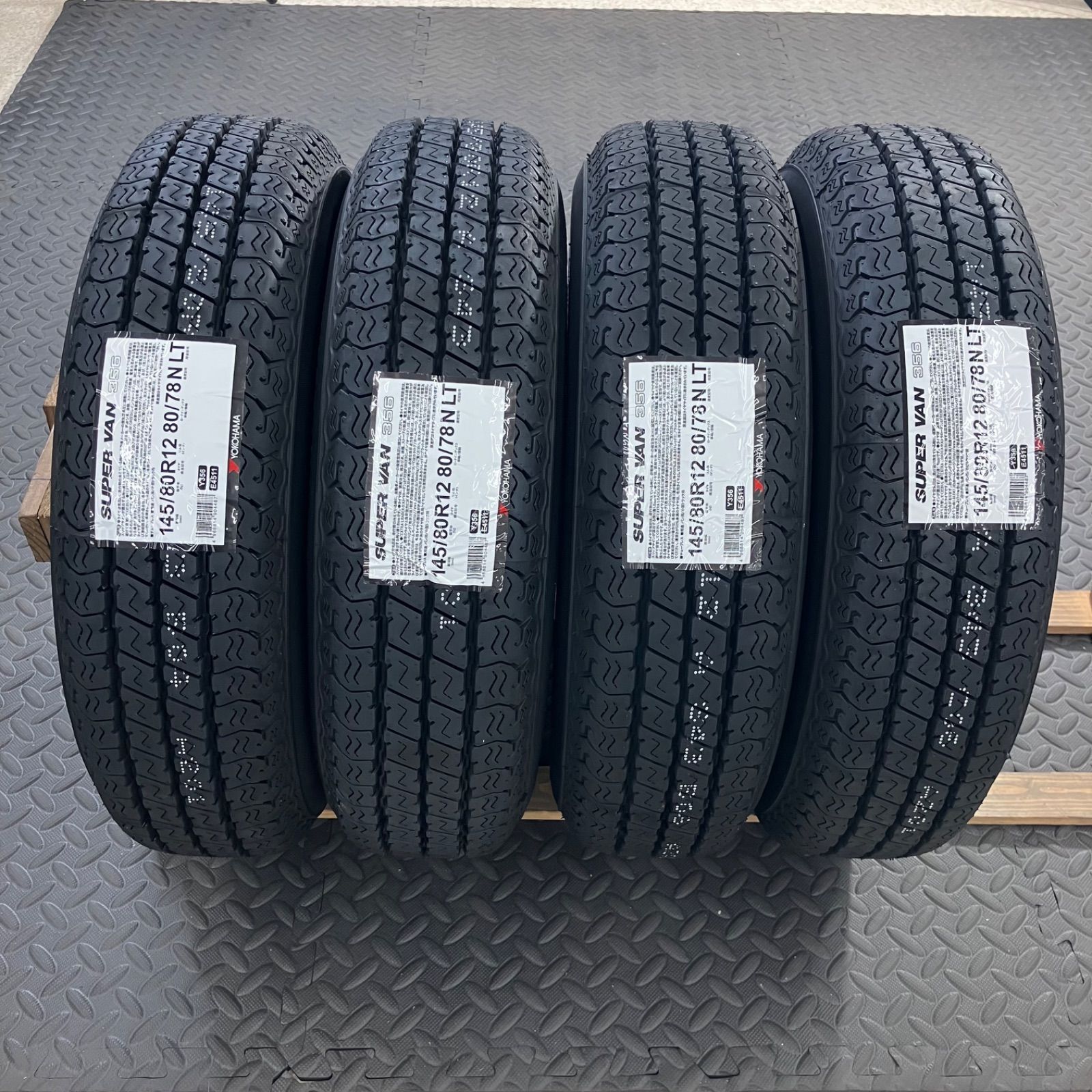 26年製 新品タイヤ 145/80R12 80/78N LT ヨコハマ スーパーバン356(夏 