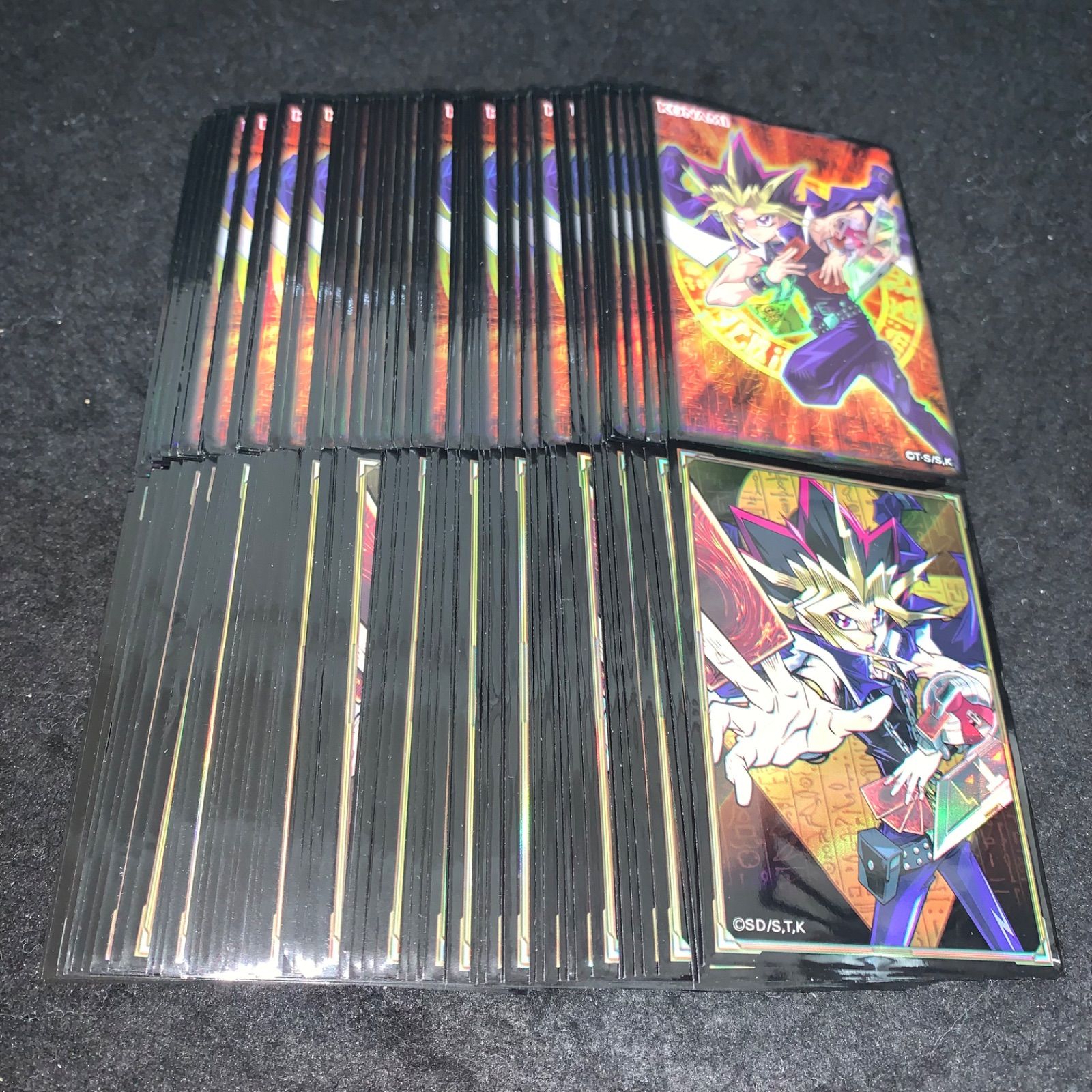 遊戯王 No.P5544 大量 スリーブ 公式スリーブ 闇遊戯 各60枚 計120枚
