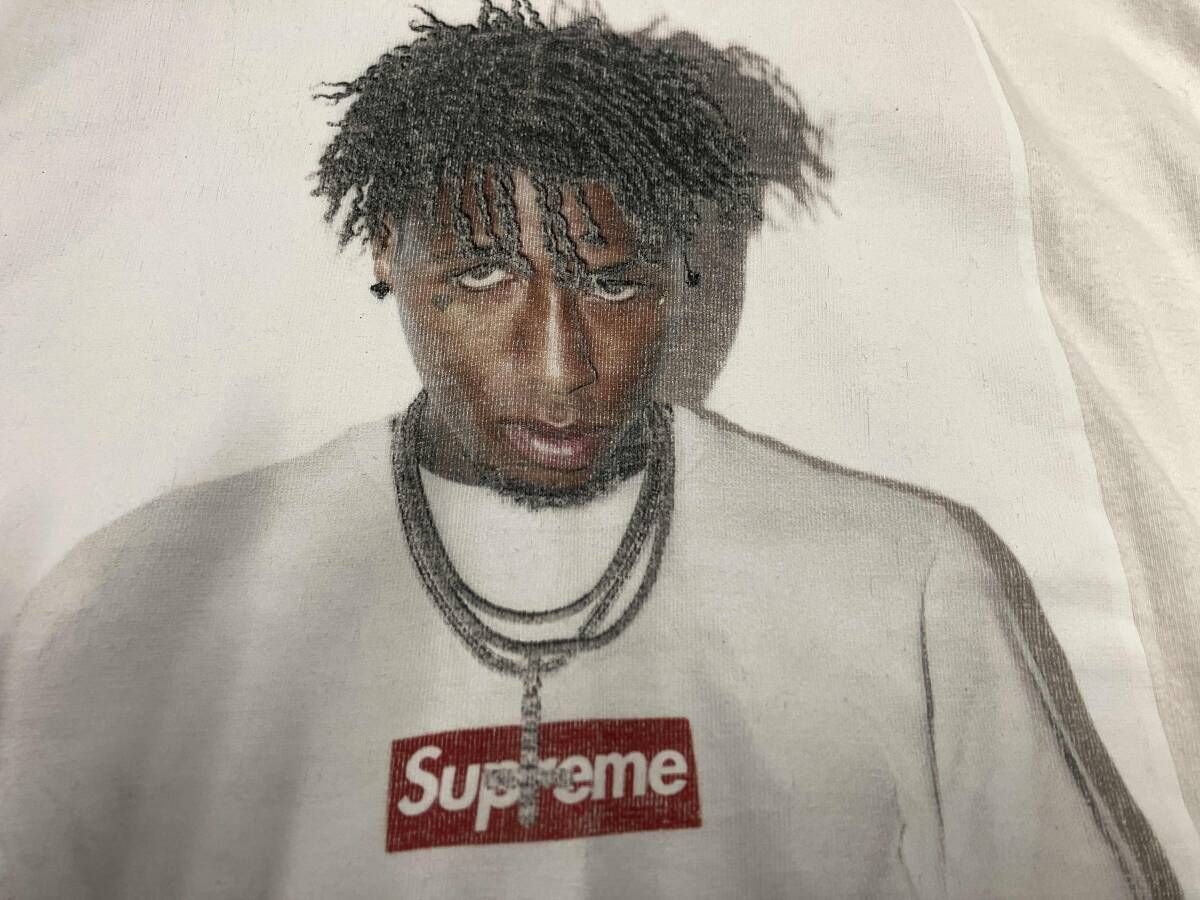 supreme/半袖Tシャツ/23FW/NBA Youngboy Tee/ホワイト/Mサイズ 