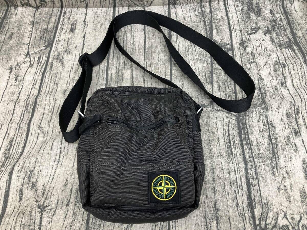 STONE ISLAND ストーンアイランド ミニ ショルダーバッグ ブラック 