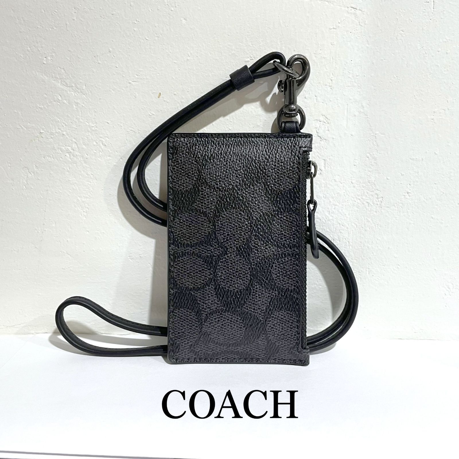 COACH コーチ シグネチャー ランヤード カードケース パスケース