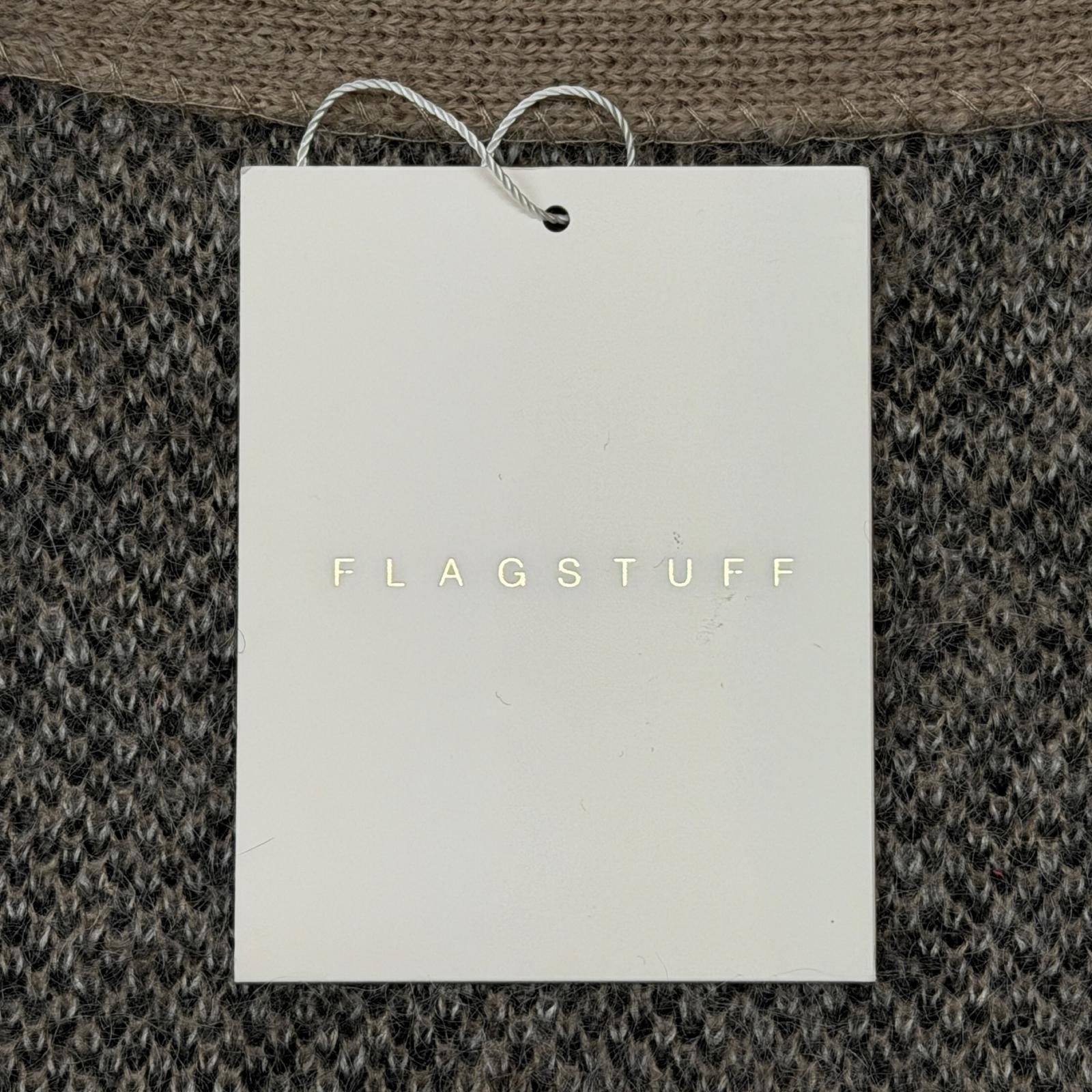 参考上代33000円 未使用 F-LAGSTUF-F MOHAIR CARDIGAN (ZEBRA) モヘヤカーディガン ニット フラグスタフ FS1813 イエロー L （13547M） 参考上代33000円 未使用 F-LAGSTUF-F MOHAIR CARDIGAN (ZEBRA) モヘヤ